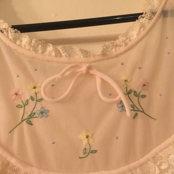 Vintage Miss Siren chiffon nightgown - Picture 3 of 5